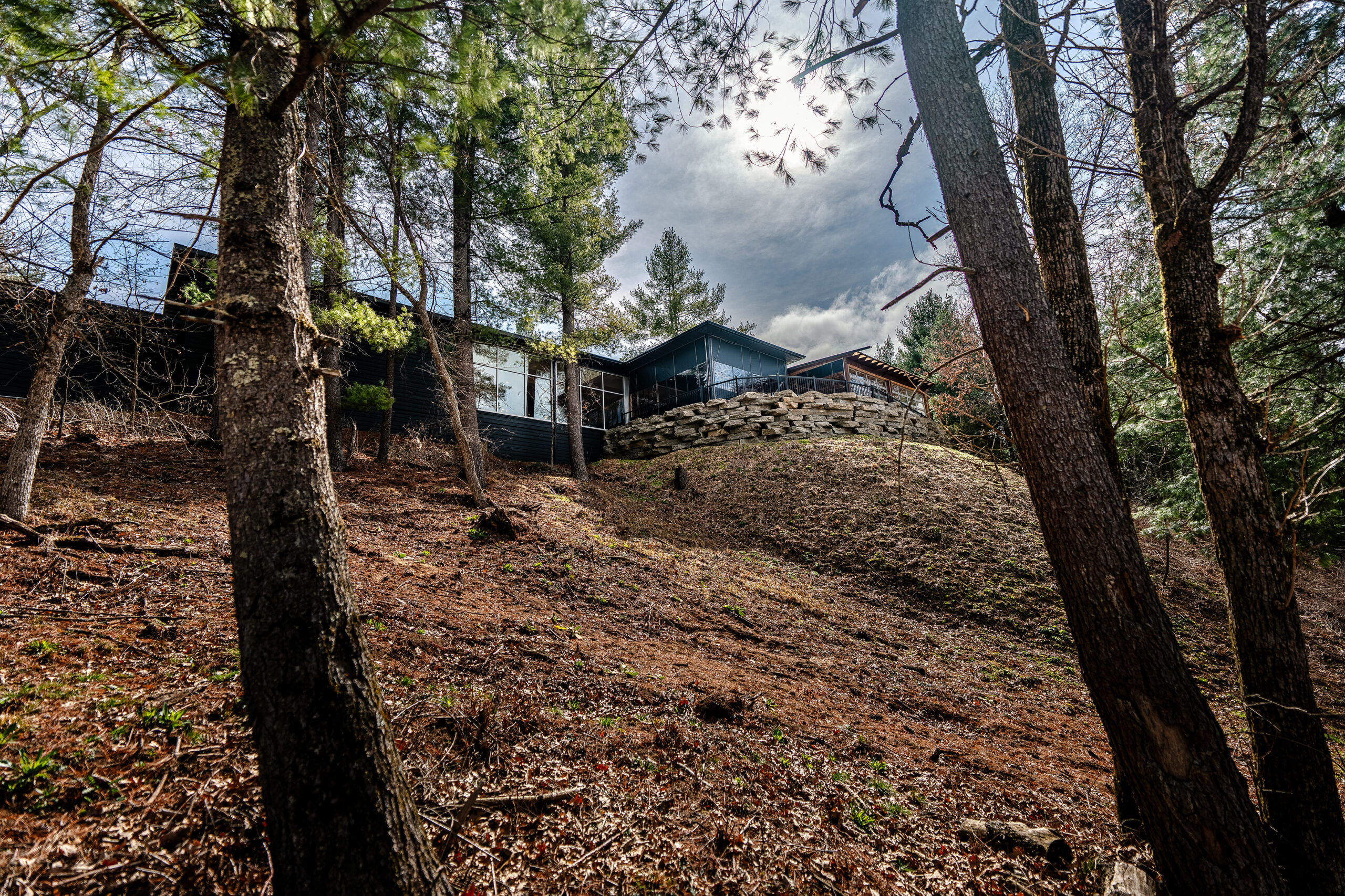 View of the winery from the creek